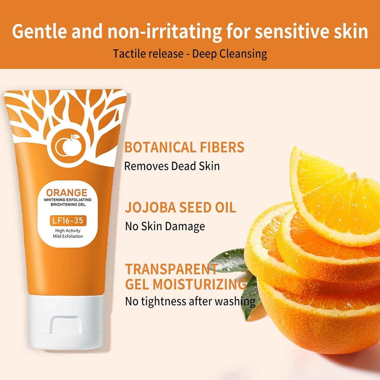 Orange Enzyme Exfoliating Gel for Face & Body